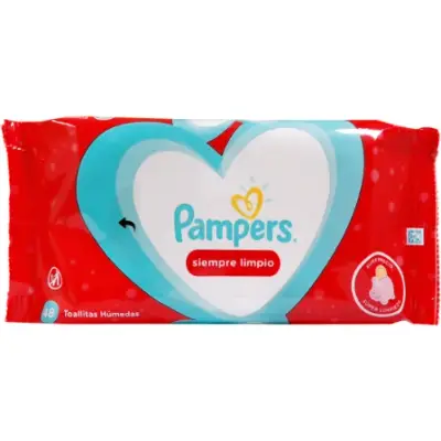 Toallitas Húmedas Pampers Siempre Limpio x 48 Unidades