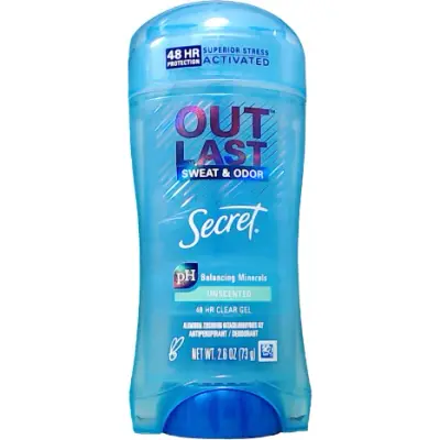 Desodorante en Gel Secret Unscented Sin Perfume