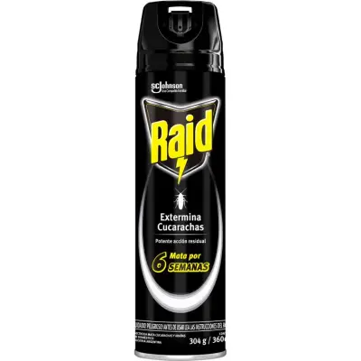 Insecticida en Aerosol Raid Extermina Cucarachas 390 ml