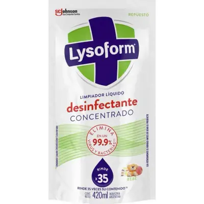 Limpiador Líquido Lysoform Bebé Doypack 420 ml