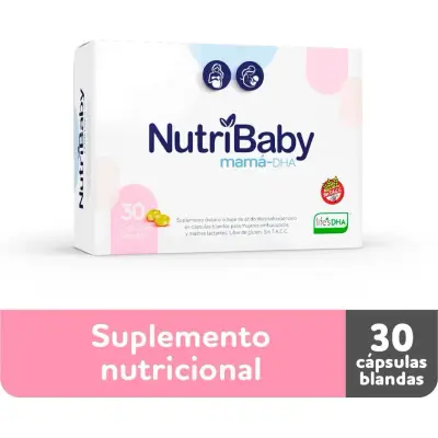 Suplemento Dietario Nutribaby Mamá DHA 30 Cápsulas