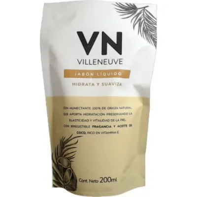 Jabón Líquido Villeneuve Coco x 200 ml
