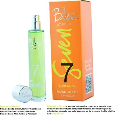 Eau de Toilette Bless 7 Light Shine 50 ml