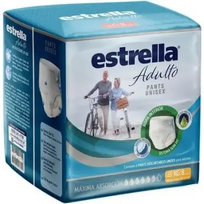 Ropa Interior Absorbente Adulto Talle Extra Grande Pack 8 Unidades