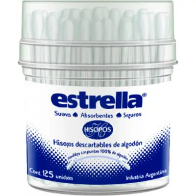 Hisopos Estrella Pote x125