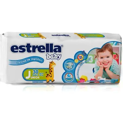 Pañal Estrella Baby Junior x 30 unidades