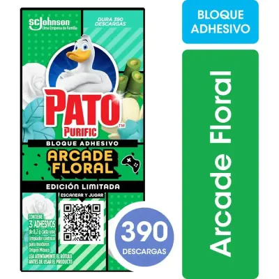 Pato Bloq Adhesivo para Inodoro Floral