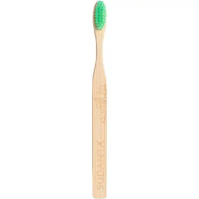 Cepillo Dental Sudanta de Bambú Rojo