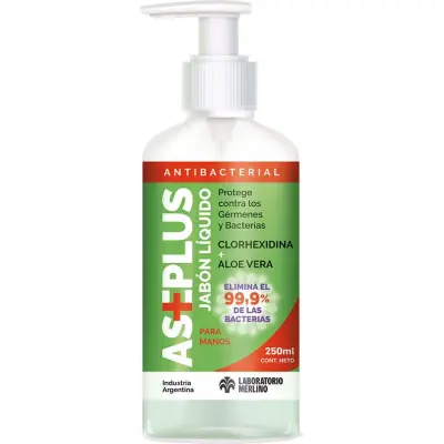 Jabón Líquido Antibacterial Aseplus 250 ml