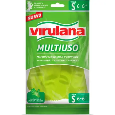 Guantes Domésticos Virulana Multiuso Talle S
