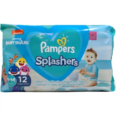Pañales para Pileta Pampers Splash Talle 3 x12 Unidades