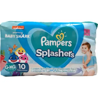 Pañales para Agua Pampers Splash Talle 5 x10 Unidades
