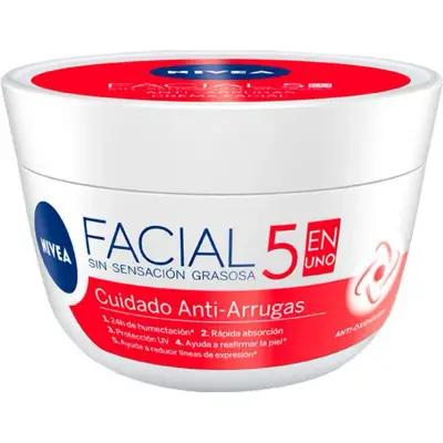 Crema Facial Nivea Cuidado Antiarrugas 100 ml