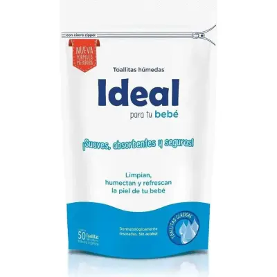 Jabón Líquido Ideal Toallita Humectante Clásico 50 ml