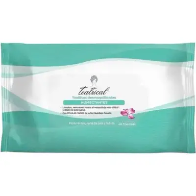 Toallitas Demaquilladoras Teatrical Humectantes x 40