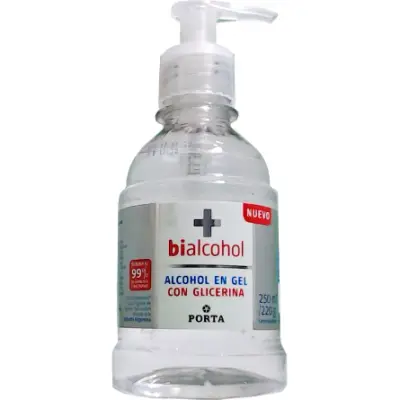 Alcohol en Gel con Glicerina Bialcohol 250 ml