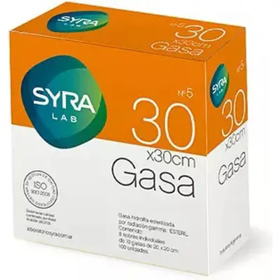 Gasa Estéril Syra N5 30 x 30 cm