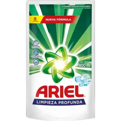 Jabón Líquido para Ropa Ariel Limpieza Pro 800 ml