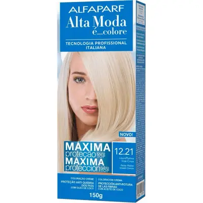 Tintura Capilar Alta Moda Color Kit Tono 12.21