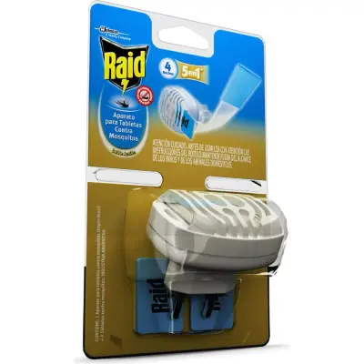 Raid Aparato Sin Cable + 4 Tablets Insecticida