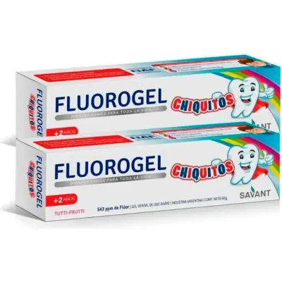Cepillo de Diente Fluorogel Chiquitos 60g Pack 2x1