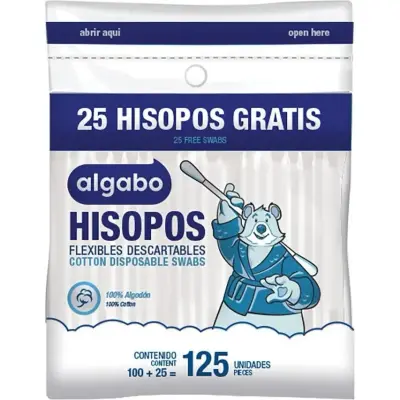 Algodón Hisopos 125 unidades