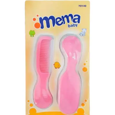 Set Cepillo y Peine para Bebé Mema Rosa