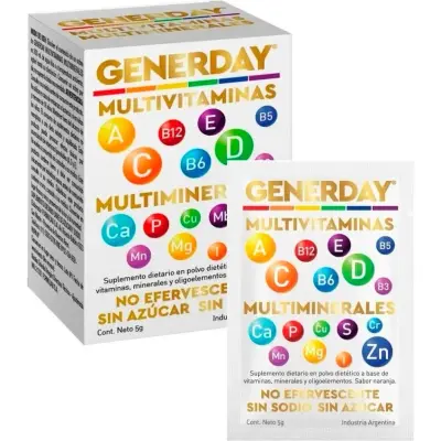Generday M/Vita Suplemento Dietario Pouch 10 x 5 g
