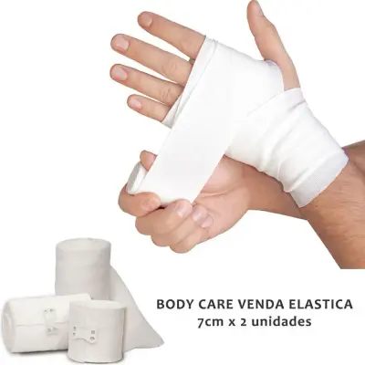 Venda Deportiva Elástica 7 cm Pack x2