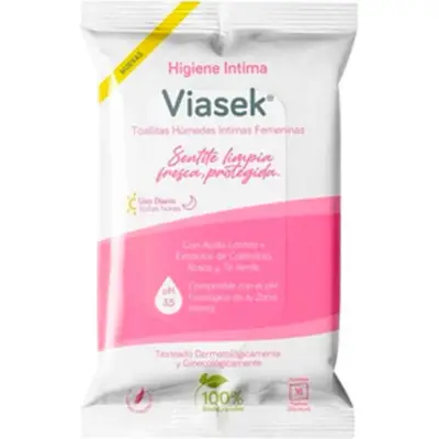 Toallitas Viasek Algodón Sobres X 16