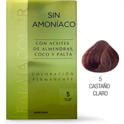 Tintura Capilar Farmacolor Kit Tono 5 Sin Amoníaco