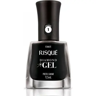 Esmalte de Uñas Risqué Diamond Gel Caviar