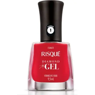 Esmalte de Uñas Risqué Diamond Vermelho Rubi