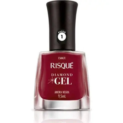 Esmalte de Uñas Risqué Diamond Amora Negra