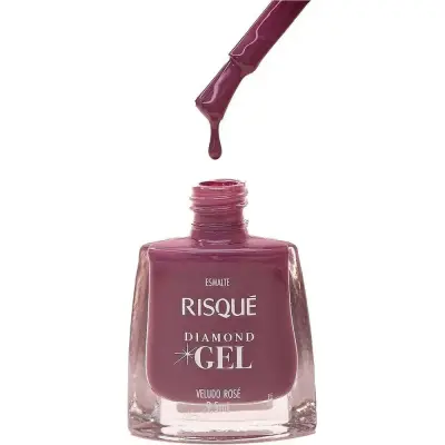 Esmalte de Uñas Risqué Diamond Veludo Rose