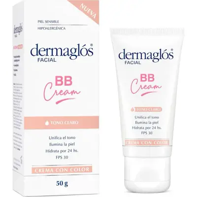 BB Cream Dermaglós Facial Tono Claro FPS 30 50 g