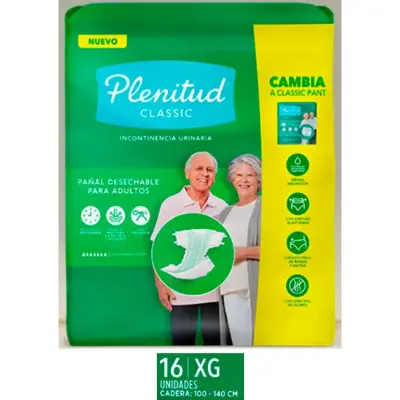 Pañales para Adultos Plenitud Care Classic x16