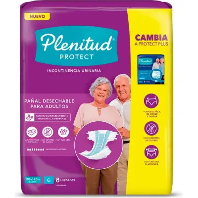Pañal para Adulto Plenitud Protect Talle G x8