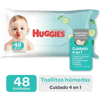 Toallitas Húmedas Huggies 4 en 1 x 48