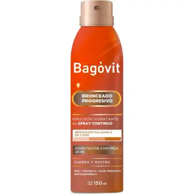 Emulsión Corporal Bagóvit A Bronceado Progresivo Spray 150 ml