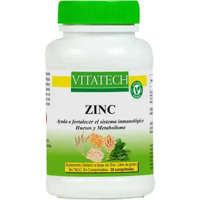 Suplemento Dietario Vitatech Zinc 30 Comprimidos