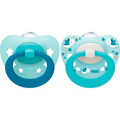 Chupete NUK Signature 0-6 Meses Celeste x 2