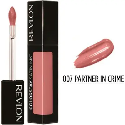 Labial Líquido Revlon ColorStay Satin Ink Tono 007