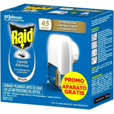 Raid Repelente Líquido + Aparato 32,9 ml