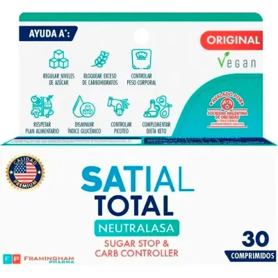 Suplemento Dietario Satial Total Neutro 30 Comprimidos