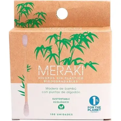 Hisopos de Bambú Meraki x100
