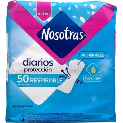 Protectores Diarios Nosotras Respirable x 50