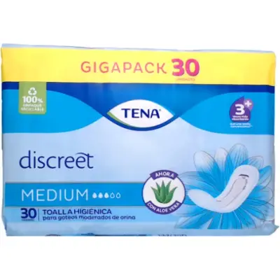 Toallas para Incontinencia Tena Mujer Talle M x30