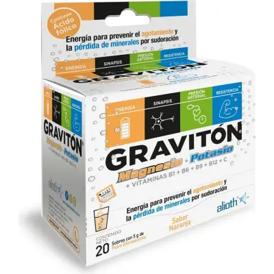 Graviton Magnesio + Potasio Efervescente x 20 Sobres