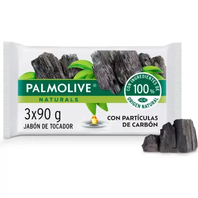 Jabón en Barra Palmolive Naturals Carbón 3 x 90 g